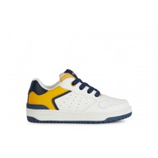 GEOX sneakers J45LQB 05411 C0592 λευκό